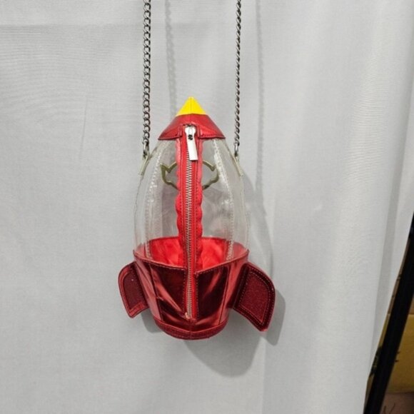 DISNEY PIXAR Toy Story Clear Pizza Planet Spaceship Claw Machine Crossbody Bag - Picture 3 of 12